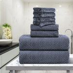 Green Essen 8 Pieces Extra Large Bath Towel Set 35"x 70" Highly Absorbent Quick Dry Bath Sheets 600 GSM Bath Towel Clearance Oversized Soft Shower Towels for Bathroom Spa Hotel Gym