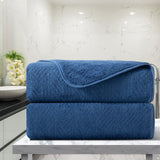 Green Essen 2 Pack Hand Towels 600 GSM Portable Ultra Soft Bath Towel Sets 15"x31"Highly Absorbent Bath Sheets Quick Dry Shower Towels for Bathroom Kitchen Spa Hotel Gym