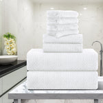 Green Essen 8 Pieces Extra Large Bath Towel Set 35"x 70" Highly Absorbent Quick Dry Bath Sheets 600 GSM Bath Towel Clearance Oversized Soft Shower Towels for Bathroom Spa Hotel Gym