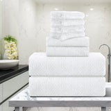 Green Essen 8 Pieces Extra Large Bath Towel Set 35"x 70" Highly Absorbent Quick Dry Bath Sheets 600 GSM Bath Towel Clearance Oversized Soft Shower Towels for Bathroom Spa Hotel Gym