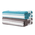 Anray Home 2 Pack Oversized Microfiber Beach Towel, 30x60 inches Super Absorbent Quick Dry Camping Travel Towels Lightweight Outdoor Large Swim Towel for Adults
