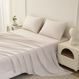 Beartech Polyester Bed Sheets Set 4 Piece King Size Sheet Set, Soft & Lightweight And Breathable Bedding Set, Fitted Sheet, Flat Sheet & 2 Pillowcases