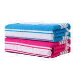Anray Home 2 Pack Oversized Microfiber Beach Towel, 30x60 inches Super Absorbent Quick Dry Camping Travel Towels Lightweight Outdoor Large Swim Towel for Adults