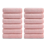 Green Essen 12-Pack Washcloths Set, 13"x13" Luxurious Dish Towels Ultra Soft Face Towels Quick Dry Kitchen Towel Bundle Absorbent Wash Cloths