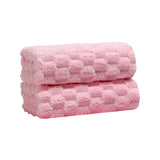 Jessy Home Pink 2 Pack Hand Towel Set, Oversized Ultra Soft Microfiber Bathroom Bath Hand Towel Set Adult Luxury Lightweight Cozy Collection
