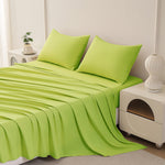 Beartech Polyester Bed Sheets Set 4 Piece King Size Sheet Set, Soft & Lightweight And Breathable Bedding Set, Fitted Sheet, Flat Sheet & 2 Pillowcases