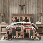 Jessy Home Quilt Set Queen Size Soft Reversible Polyester Bedding Set 3 Piece Coverlet Set