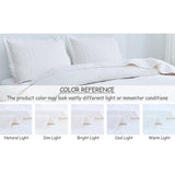 Jessy Home Twin Size Quilts White Lightweight Microfiber Bedspread Coverlet Set