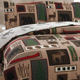 Jessy Home Quilt Set Queen Size Soft Reversible Polyester Bedding Set 3 Piece Coverlet Set