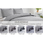 Jessy Home Twin Size Quilts Gray Lightweight Microfiber Floral Bedspread Coverlet Set