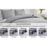 Jessy Home Twin Size Quilts Gray Lightweight Microfiber Floral Bedspread Coverlet Set