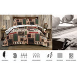 Jessy Home Quilt Set Queen Size Soft Reversible Polyester Bedding Set 3 Piece Coverlet Set