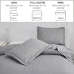 Jessy Home Twin Size Quilts Gray Lightweight Microfiber Floral Bedspread Coverlet Set