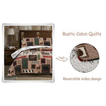Jessy Home Quilt Set Queen Size Soft Reversible Polyester Bedding Set 3 Piece Coverlet Set