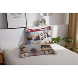 Jessy Home King Size Quilts Set Polyester Bedding Set Deer Bear Pattern 3 Piece Coverlet Set