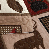 Jessy Home Quilt Set Queen Size Soft Reversible Polyester Bedding Set 3 Piece Coverlet Set