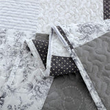 Quilt Set King Floral Bedspread Coverlet Plaid Patchwork Quilt Bedding Morden Lightweight Bedspread Reversible Home Quilts Grey Paisley Floral Quilt Bedspread Black White Plaid Quilt