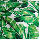 Jessy Home Queen/Full Bedspread Green Bedding Microfiber Reversible Coverlet Leaves Quilt