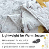 Twin Size Quilts Yellow Floral Bedding Set Flower Bedspread Lightweight Coverlet