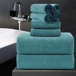 waffle-Texture Turquoise Blue