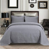 Jessy Home 3-Piece Quilt Coverlet Bedding Set Plaid Quilt Full/Queen Size3 Piece(1 Quilt + 2 Pillow Shams)