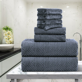 4 Piece Extra Large Bath Towel Set - 35x70 - Purple - Super Highly  Absorbent