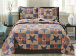 Jessy Home 3-Piece Quilt Coverlet Bedding Set Full/Queen Size Bedspread Floral Pattern 3 Piece(1 Quilt + 2 Pillow Shams)