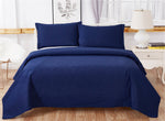 Jessy Home 3-Piece Quilt Coverlet Bedding Set Plaid Quilt Full/Queen Size3 Piece(1 Quilt + 2 Pillow Shams)