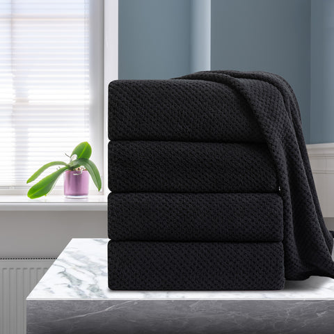 Smuge 4 Pack Bath Towels Extra Large 35 x 70 Inches,600 GSM Ultra Soft Large Bath Towel Set Quick Dry Bathroom Towels for Bathroom Kitchen Spa Hotel Gym